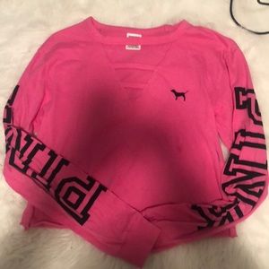 super cute pink crop top